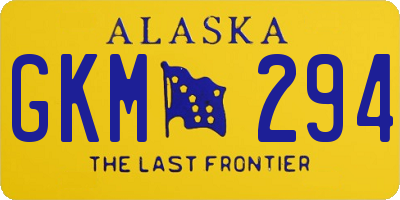 AK license plate GKM294