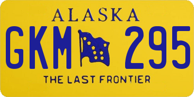 AK license plate GKM295