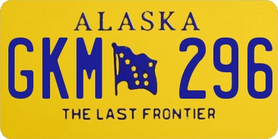 AK license plate GKM296