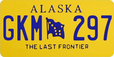 AK license plate GKM297