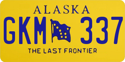 AK license plate GKM337