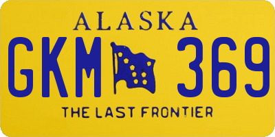 AK license plate GKM369