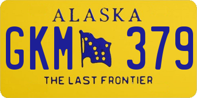 AK license plate GKM379