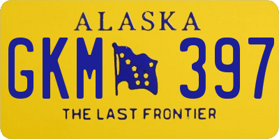AK license plate GKM397