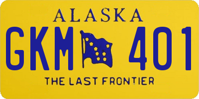 AK license plate GKM401