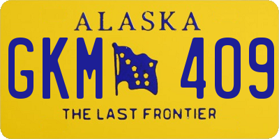 AK license plate GKM409