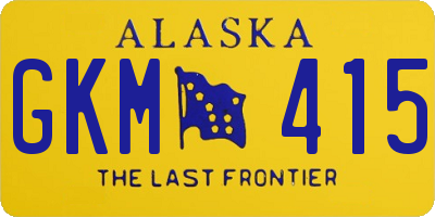 AK license plate GKM415