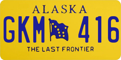 AK license plate GKM416