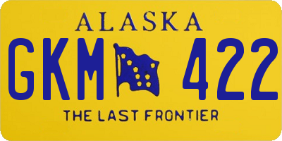 AK license plate GKM422