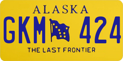 AK license plate GKM424