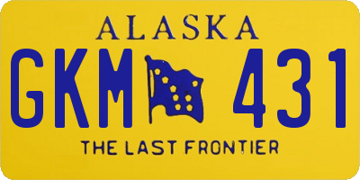 AK license plate GKM431
