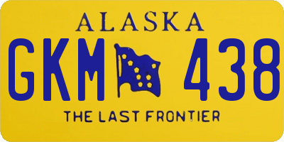 AK license plate GKM438