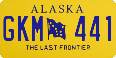 AK license plate GKM441