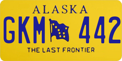 AK license plate GKM442