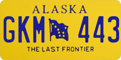 AK license plate GKM443