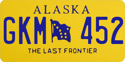 AK license plate GKM452