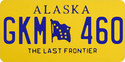 AK license plate GKM460