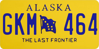 AK license plate GKM464