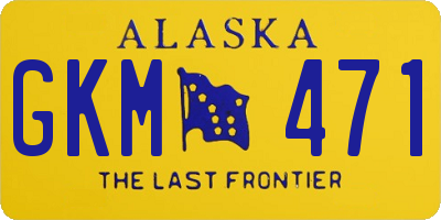 AK license plate GKM471