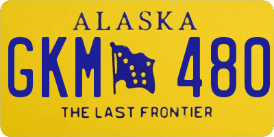 AK license plate GKM480