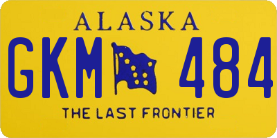 AK license plate GKM484