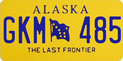 AK license plate GKM485