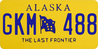 AK license plate GKM488