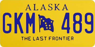AK license plate GKM489