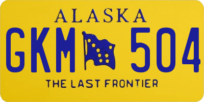 AK license plate GKM504