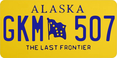 AK license plate GKM507