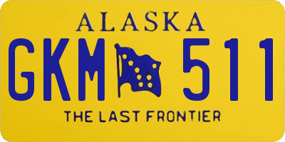 AK license plate GKM511