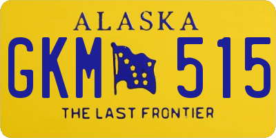 AK license plate GKM515