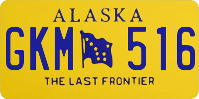 AK license plate GKM516