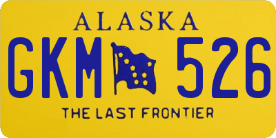 AK license plate GKM526