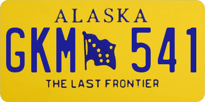 AK license plate GKM541