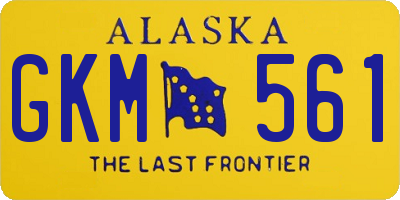 AK license plate GKM561