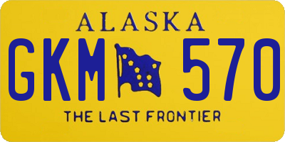AK license plate GKM570