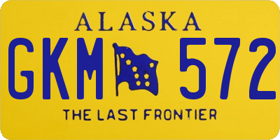 AK license plate GKM572