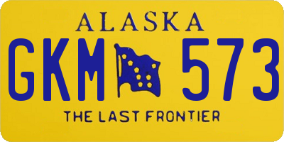 AK license plate GKM573