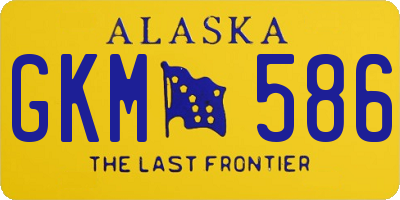 AK license plate GKM586