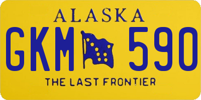 AK license plate GKM590