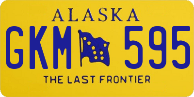 AK license plate GKM595