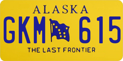 AK license plate GKM615