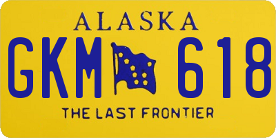 AK license plate GKM618