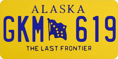 AK license plate GKM619