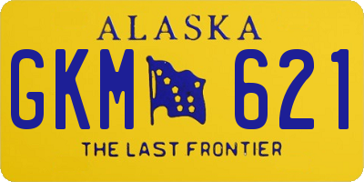 AK license plate GKM621