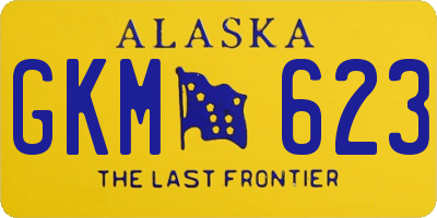 AK license plate GKM623