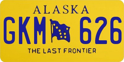 AK license plate GKM626