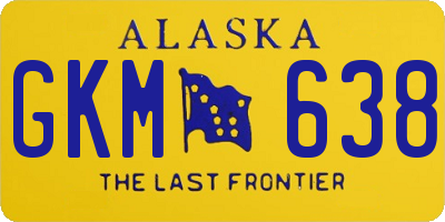 AK license plate GKM638