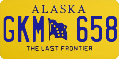 AK license plate GKM658
